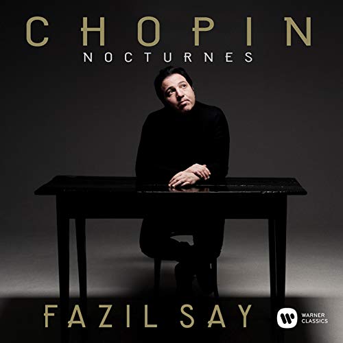 CD cover showing Fazil Say seated at a table under "Chopin Nocturnes" text.