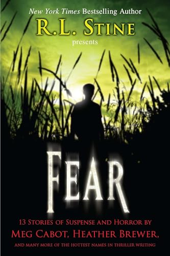 Book cover for "Fear" with a silhouetted figure in tall grass.