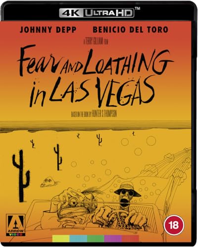 Fear and Loathing in Las Vegas" Blu-ray cover with illustrated desert scene.