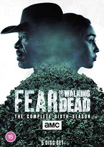 DVD cover for Fear The Walking Dead Season 6 featuring two character profiles.