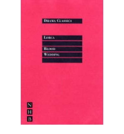 Red book cover with black text: "Blood Wedding" by Lorca.