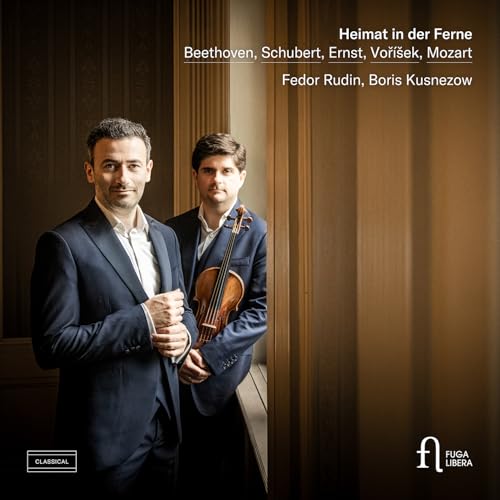 CD cover featuring two men, a pianist and violinist, in suits.