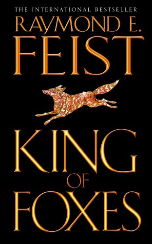 Book cover: black background with gold text and a fox illustration.