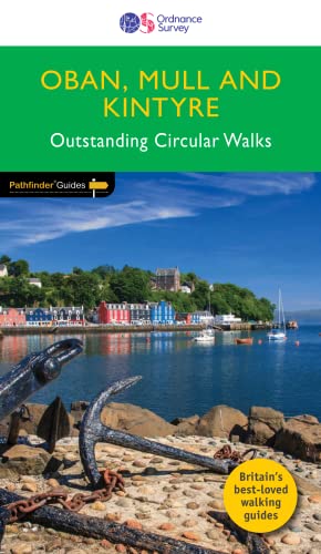 Book cover for walking routes in Oban, Mull & Kintyre, Scotland.