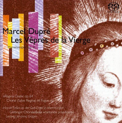 CD cover with abstract colorful stripes and a blurred portrait.