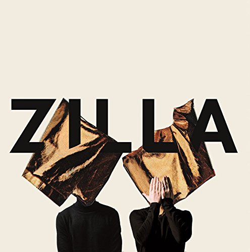 Album cover for "Zilla" with fragmented imagery and obscured figures.