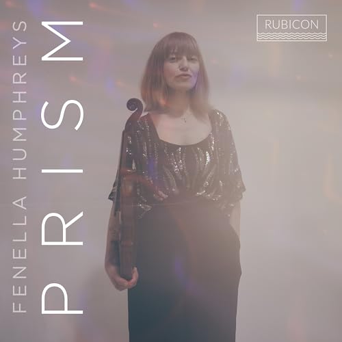 CD cover featuring violinist Fenella Humphreys with her instrument.
