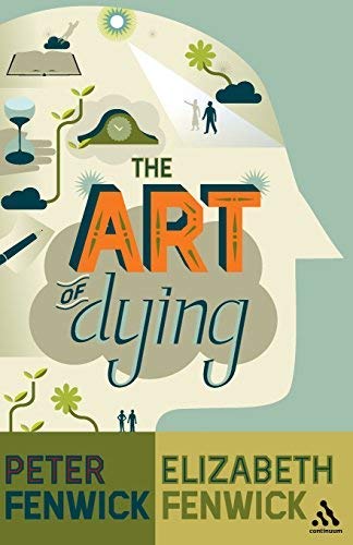 Book cover: "The Art of Dying" with illustrated head and floral design.