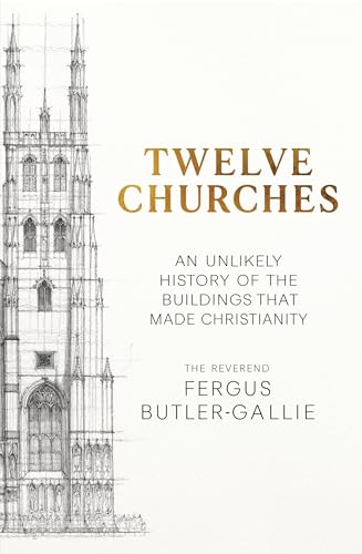 Book cover depicting church architecture, likely historical, with title and author details.