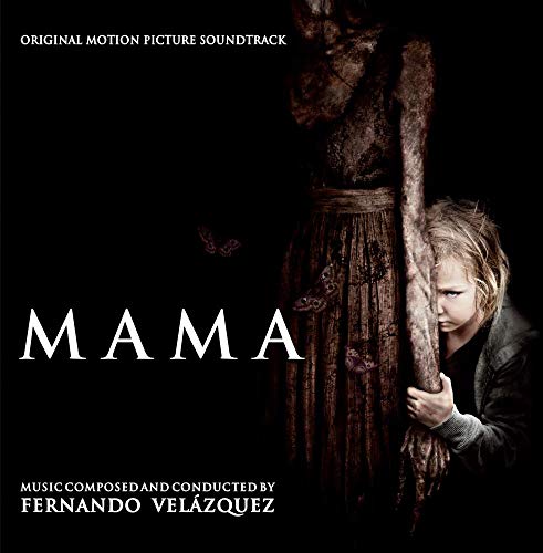 “Mama” soundtrack CD cover featuring a child hiding behind a figure.