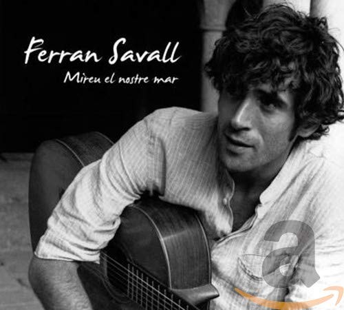Black and white CD cover featuring a man with a guitar.