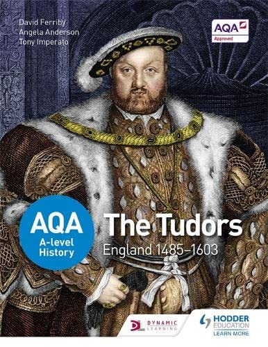 Book cover featuring Henry VIII, titled "The Tudors: England 1485-1603".