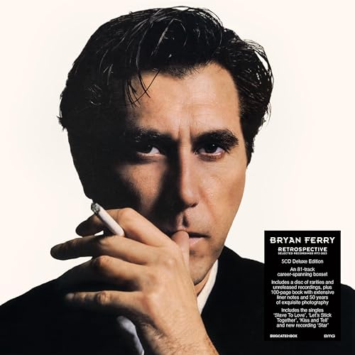 Bryan Ferry album cover: portrait of a man holding a cigarette.