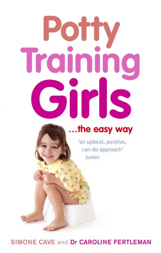 Book cover: "Potty Training Girls" with a smiling girl on a potty.