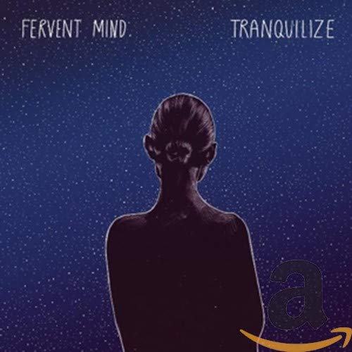 Silhouette of a woman's back against a dark blue starry night sky.