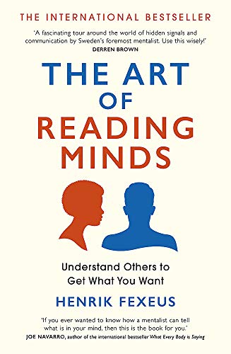 Book cover of The Art of Reading Minds with two silhouette heads facing each other.