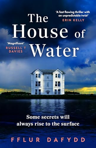 Book cover featuring a white house reflected in dark water under a stormy sky.