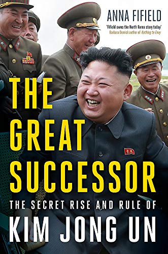 Book cover featuring Kim Jong Un smiling, surrounded by military officials.
