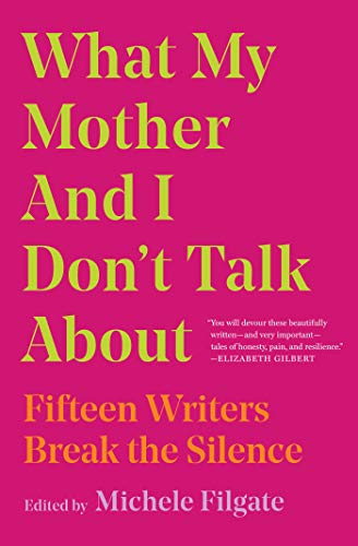 Book cover with bright pink background, yellow and orange text, and a white quote.