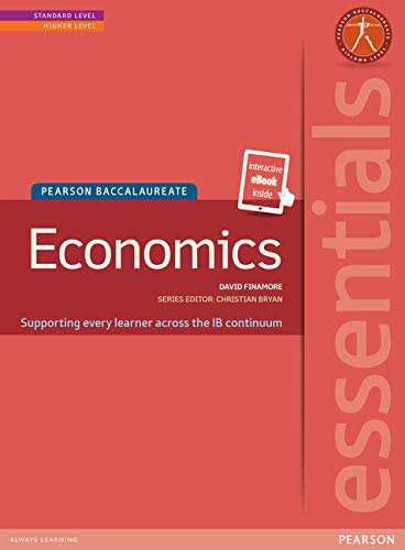 Red textbook cover with "Economics" title and "eBook inside" graphic.