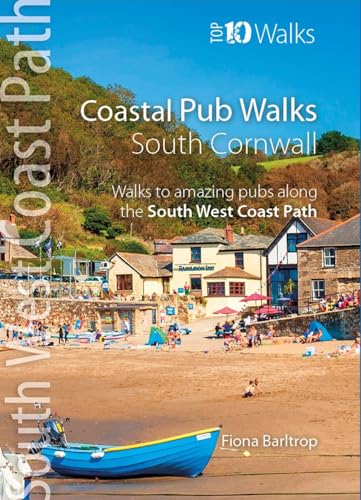 Book cover: coastal village, beach, and blue boat in Cornwall.