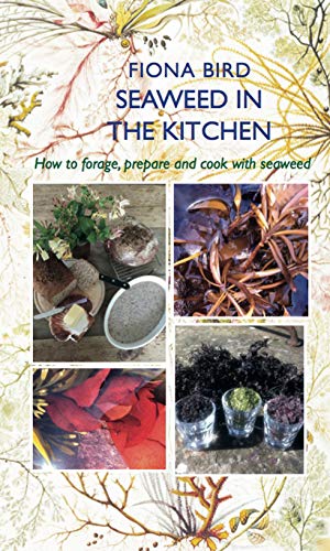 Book cover: "Seaweed in the Kitchen" with seaweed images and recipes.