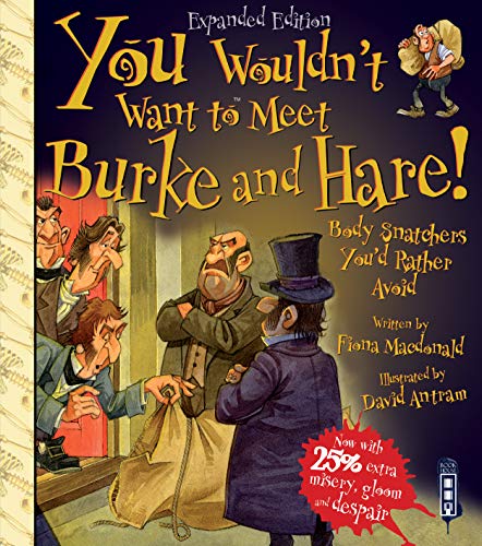 Book cover depicting Victorian men, including Burke and Hare, with a sinister tone.
