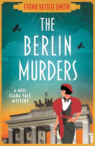 Book cover featuring a woman in 1920s attire before the Brandenburg Gate in Berlin.