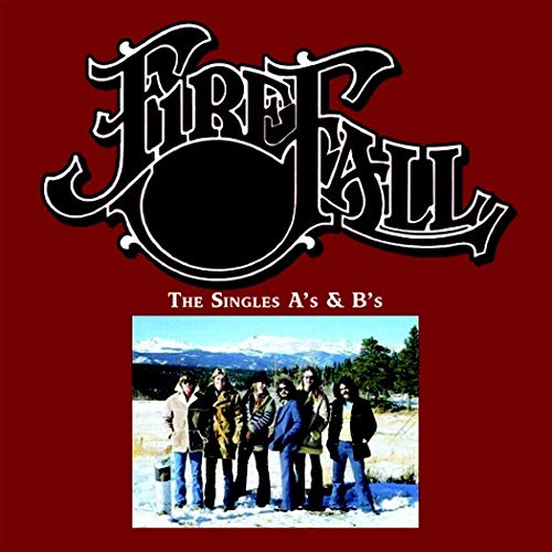 Firefall CD cover with band photo and ornate white lettering on red.