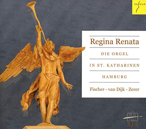 CD cover: gilded angel statue with trumpet, text "Regina Renata".