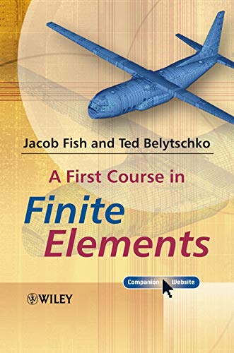 Textbook cover: "A First Course in Finite Elements" with airplane image.