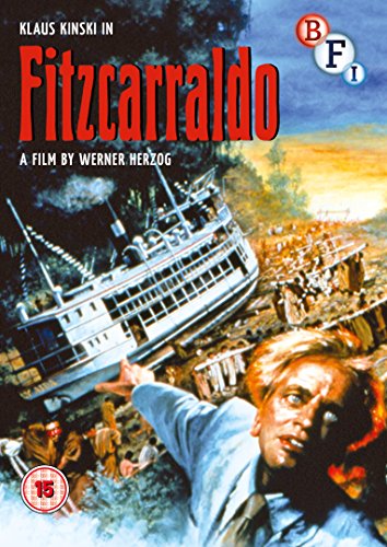 DVD cover art showing a steamship on a hill and a man pointing forward.