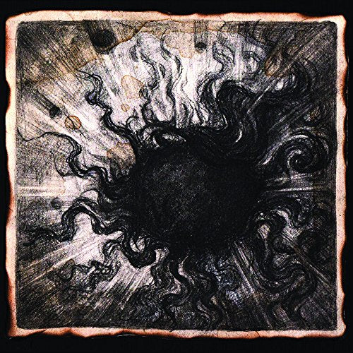Dark, swirling sketch of an abstract explosion or cosmic event.