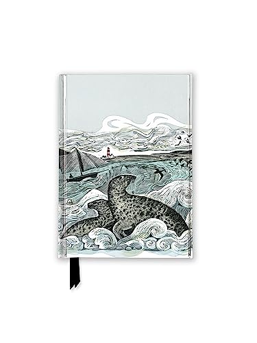 Pocket journal featuring a stylized illustration of seals in waves with a distant boat.
