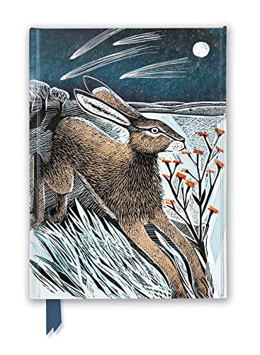 Journal cover with a hare leaping under a starry night sky.
