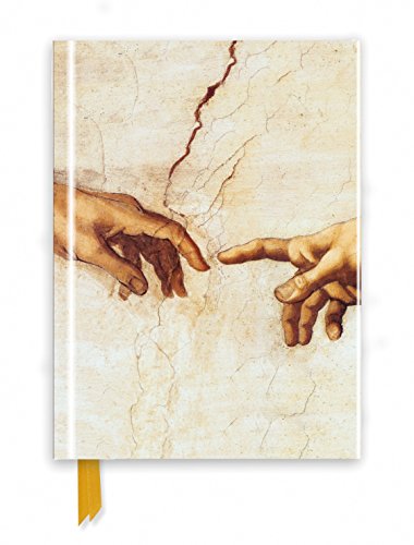Journal cover depicting Michelangelo’s “Creation of Adam” hands detail.