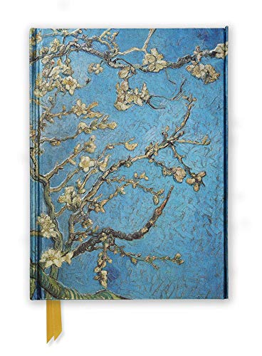 Closed journal with Van Gogh’s “Almond Blossom” painting on the cover.