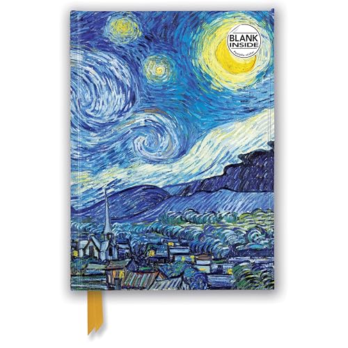 Journal cover featuring Van Gogh’s “The Starry Night” painting, village below.