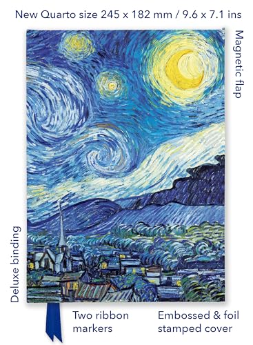 Van Gogh’s “The Starry Night” painting on a journal cover.