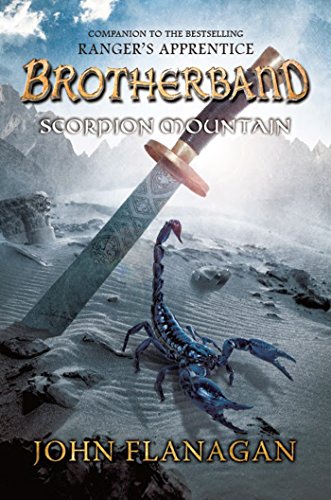 Book cover: Scorpion Mountain, featuring a sword and scorpion.