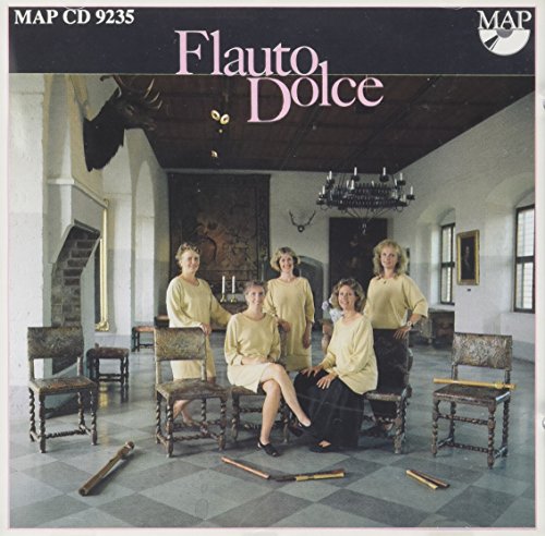 CD cover: six people with recorders in a historic hall.