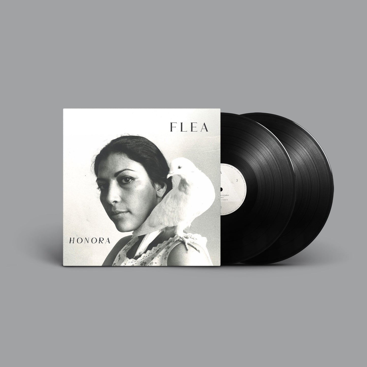 Vinyl record of Flea’s “Honora” with portrait cover art.