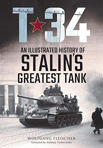 Book cover featuring a T-34 tank and red star, titled "T-34.