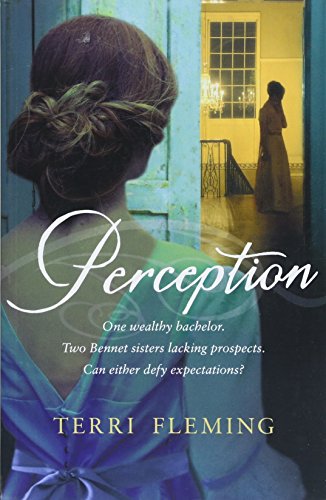 Book cover: woman’s back, hallway, and title “Perception” in script.