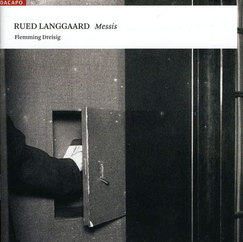 CD cover for "Langgaardmessis" featuring a hand reaching through a doorway.