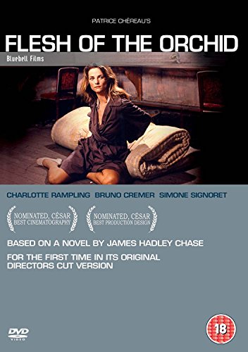 DVD cover for "Flesh Of The Orchid" featuring Charlotte Rampling.