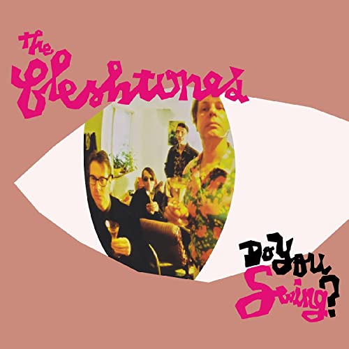 Album cover for The Fleshtones’ “Do You Swing?” featuring an eye and people.