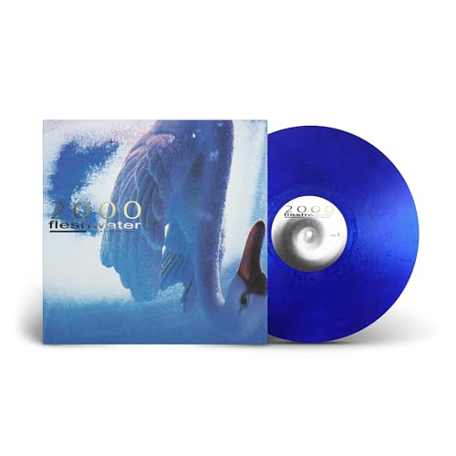 Fleshwater vinyl record with blue cover art and a blue disc.