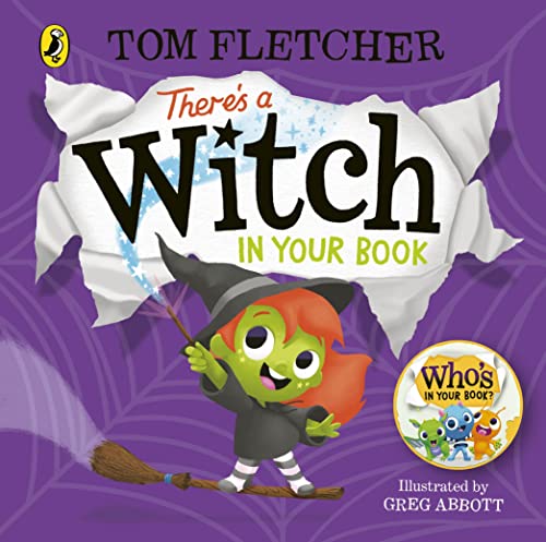 Book cover featuring a green-skinned witch flying on a broomstick.