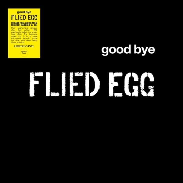 Black vinyl record cover with white text: "Flied Egg - Good Bye".
